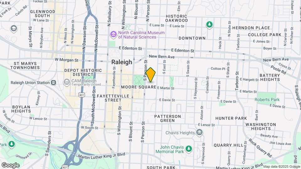 313 E Martin St Map and Location Details