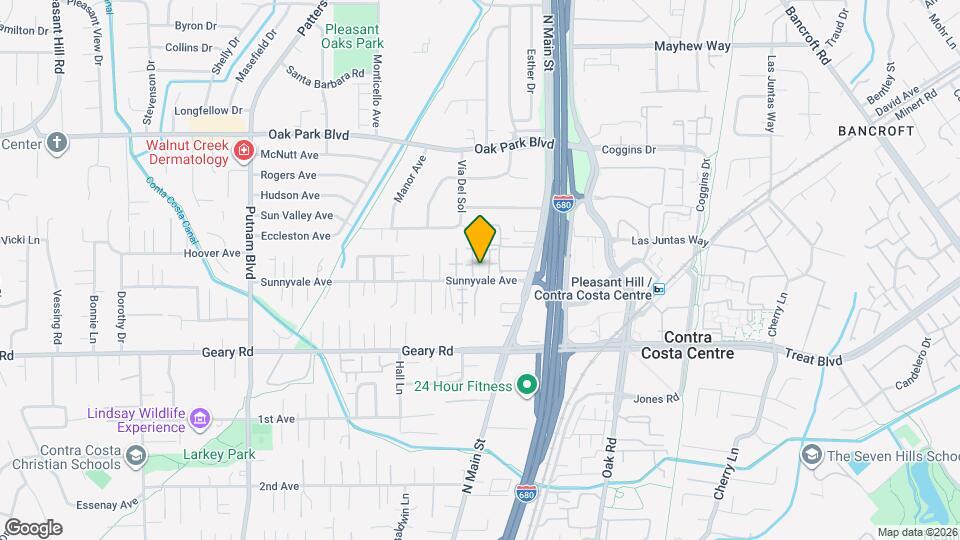 1566 Sunnyvale Ave Map and Location Details