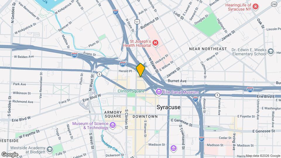 123 E Willow St Map and Location Details