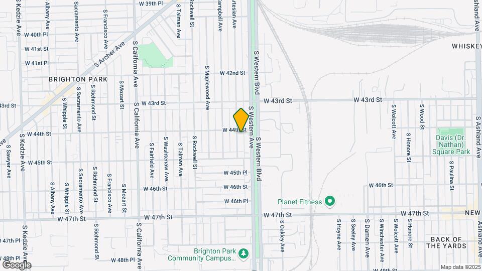 4409 S Artesian Ave Map and Location Details