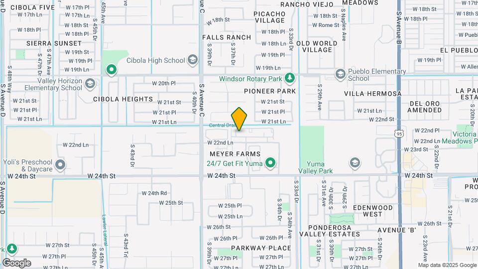 3738 W 22nd Pl Map and Location Details