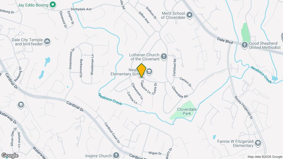 3801 Cordell Ave Map and Location Details