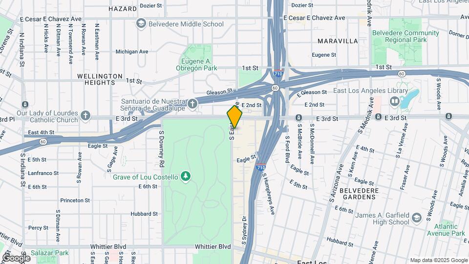334 S Eastern Ave Map and Location Details