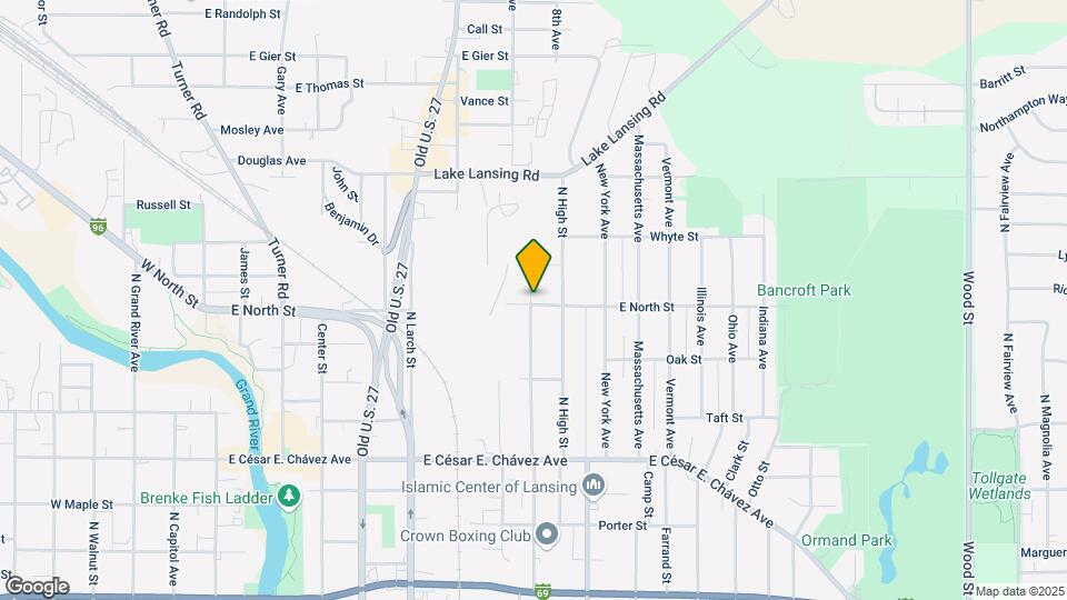 833 E North St Map and Location Details