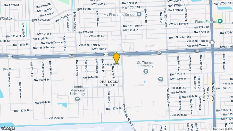 3740 NW 165th St Map and Location Details