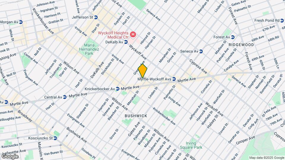 258 Irving Ave Mapa y Detalles de la Ubicación