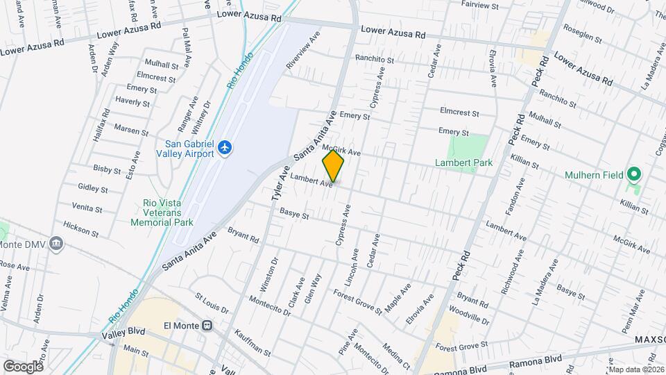 11124 Lambert Ave Map and Location Details