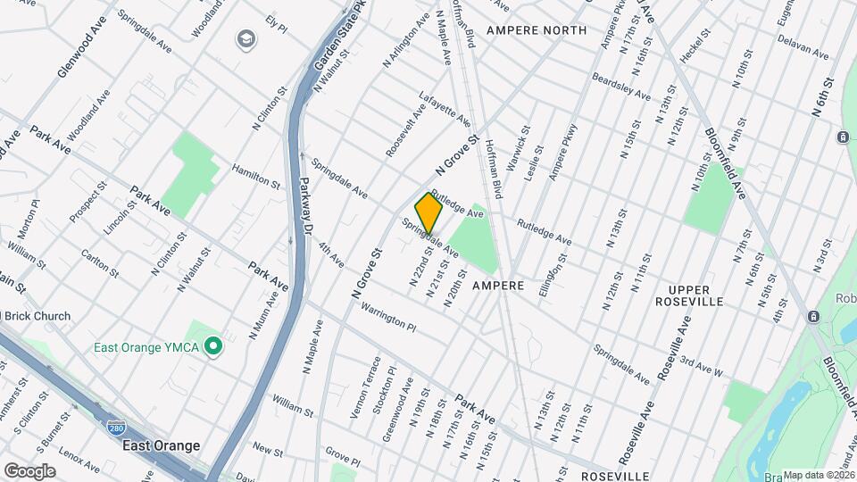 61 N 22nd St Map and Location Details