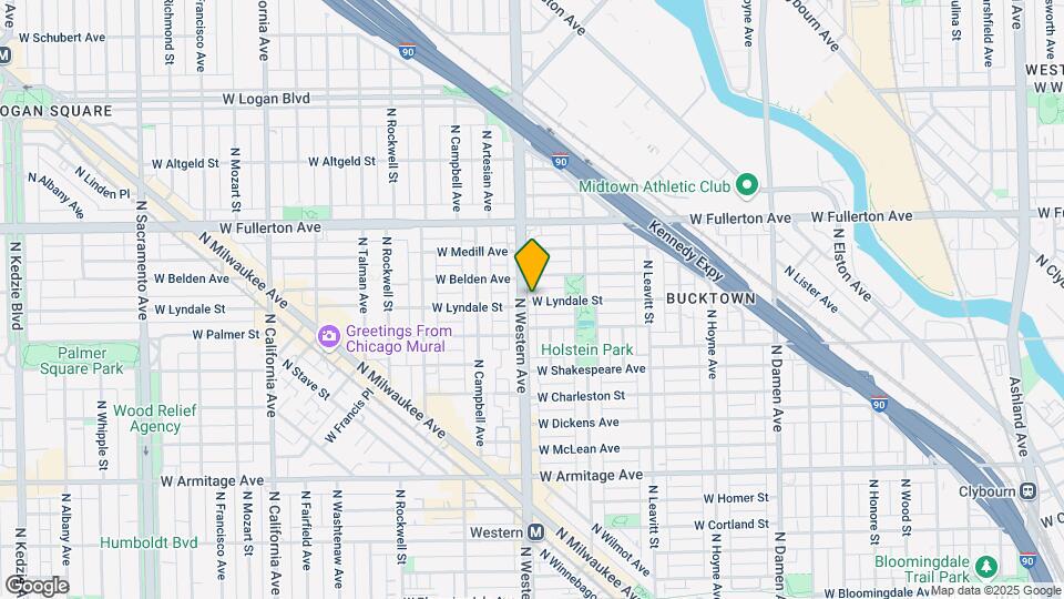 2235 N Western Ave Map and Location Details