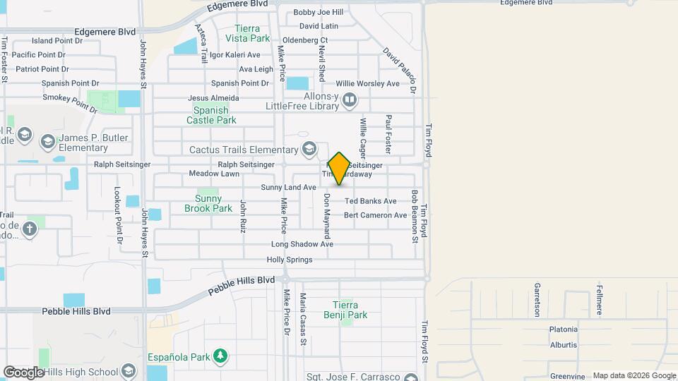14804 Sunny Land Ave Map and Location Details