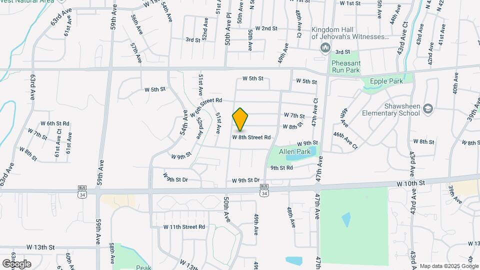 4973 W 8th Street Rd Map and Location Details