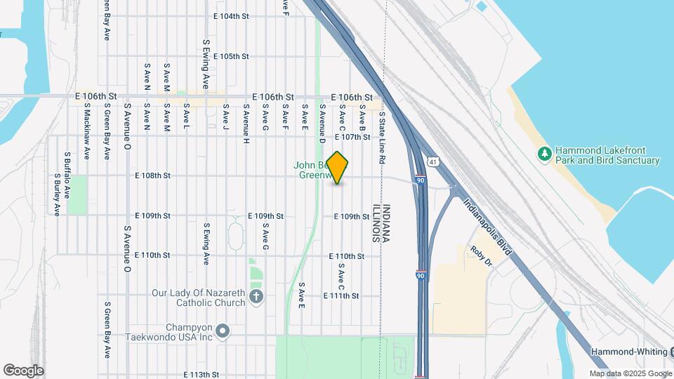 10814 S Ave C Map and Location Details