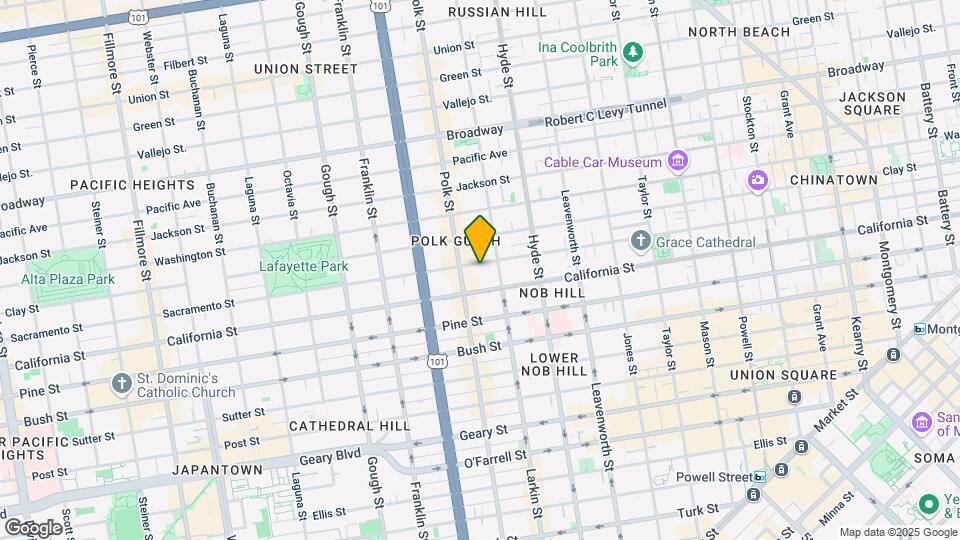 1641 Sacramento St Map and Location Details