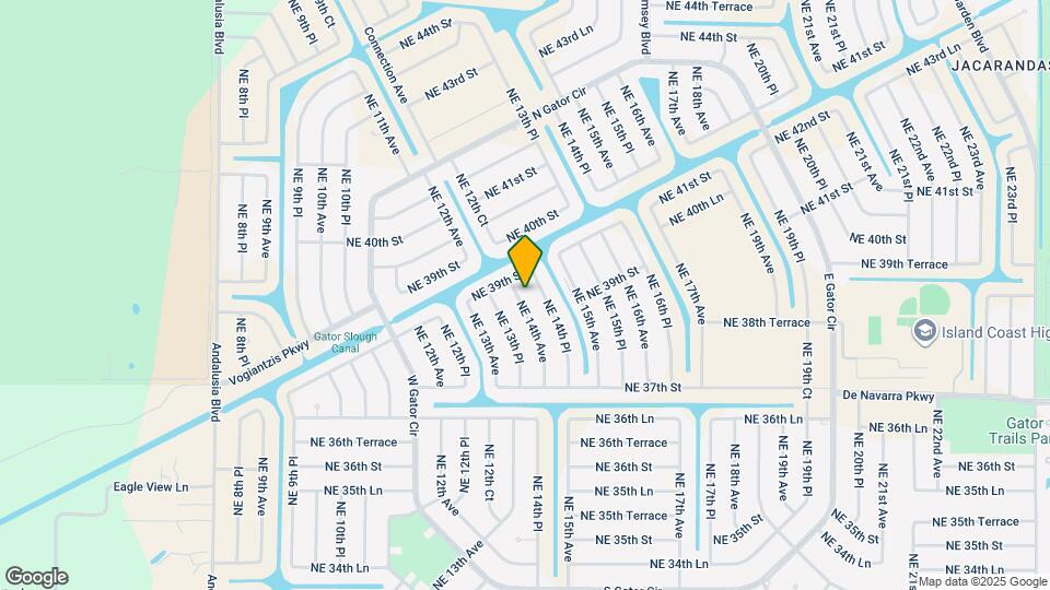 3757 NE 14th Ave Map and Location Details