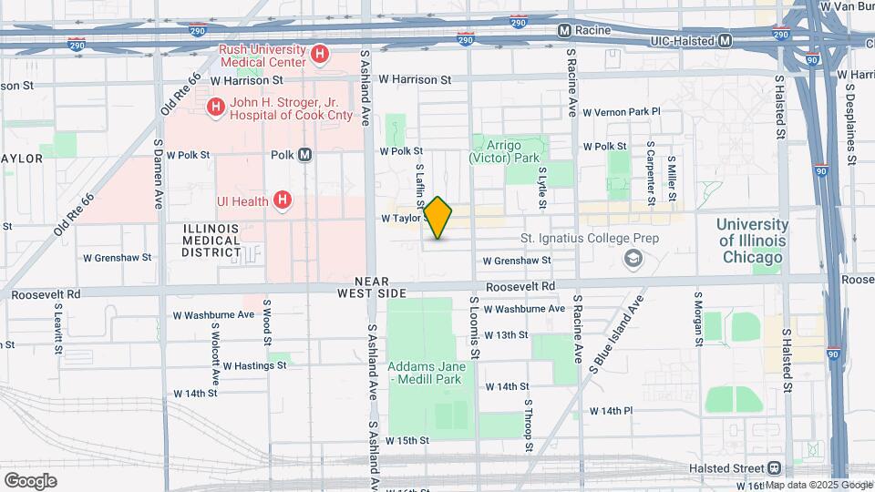 1443 W Fillmore St Map and Location Details