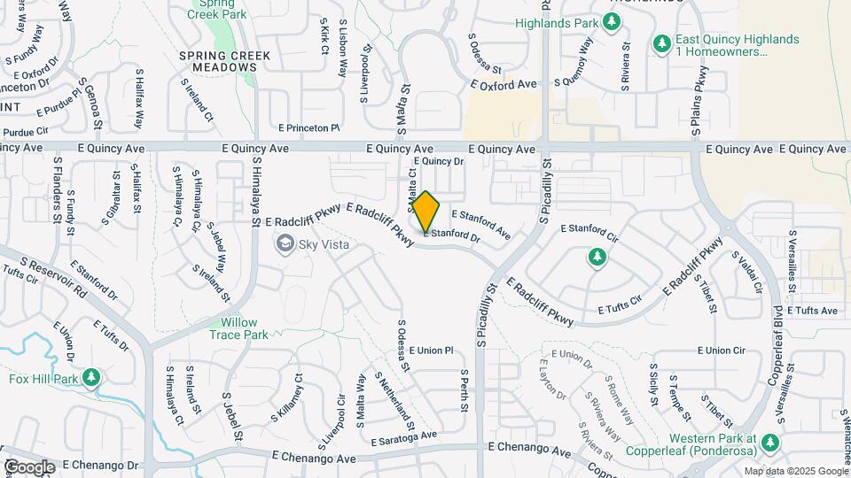 21192 E Stanford Dr Map and Location Details