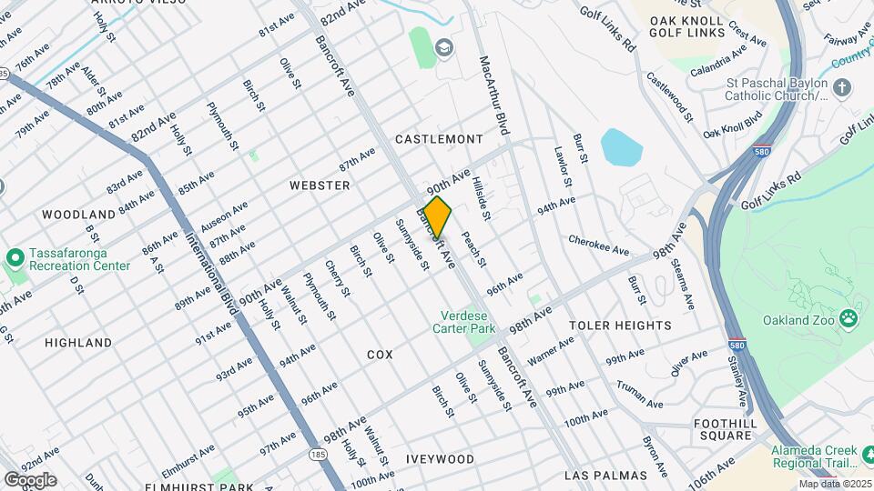 9301 Bancroft Ave Mapa y Detalles de la Ubicación