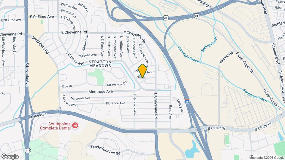 1208 Falcon Ave Map and Location Details