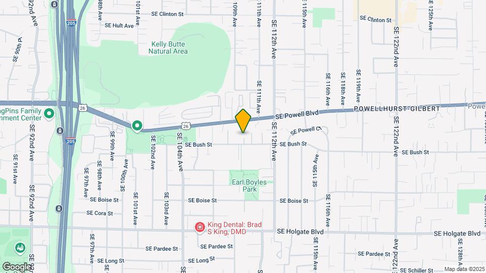 10903 SE Bush St Map and Location Details