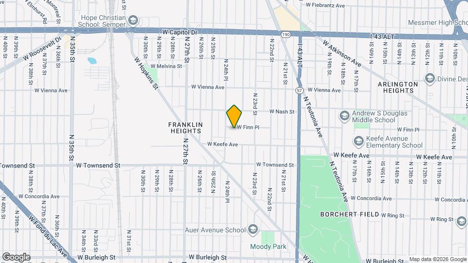 2421-2423-2423 W Finn Pl Map and Location Details