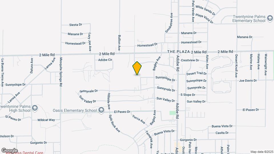 Twentynine Palms Mapa y Detalles de la Ubicación