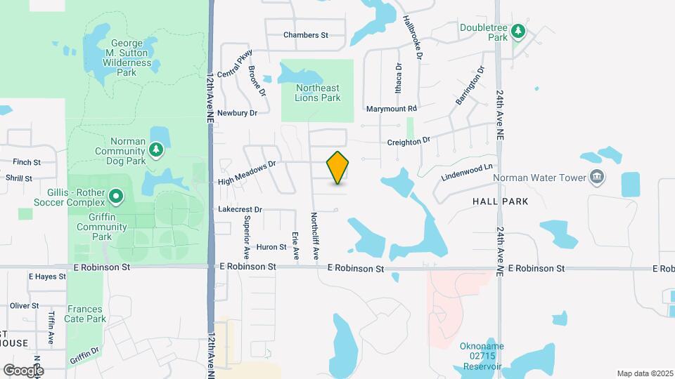 1707 Ridgemont Cir Map and Location Details