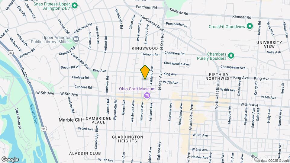 1662 Elmwood Ave Map and Location Details