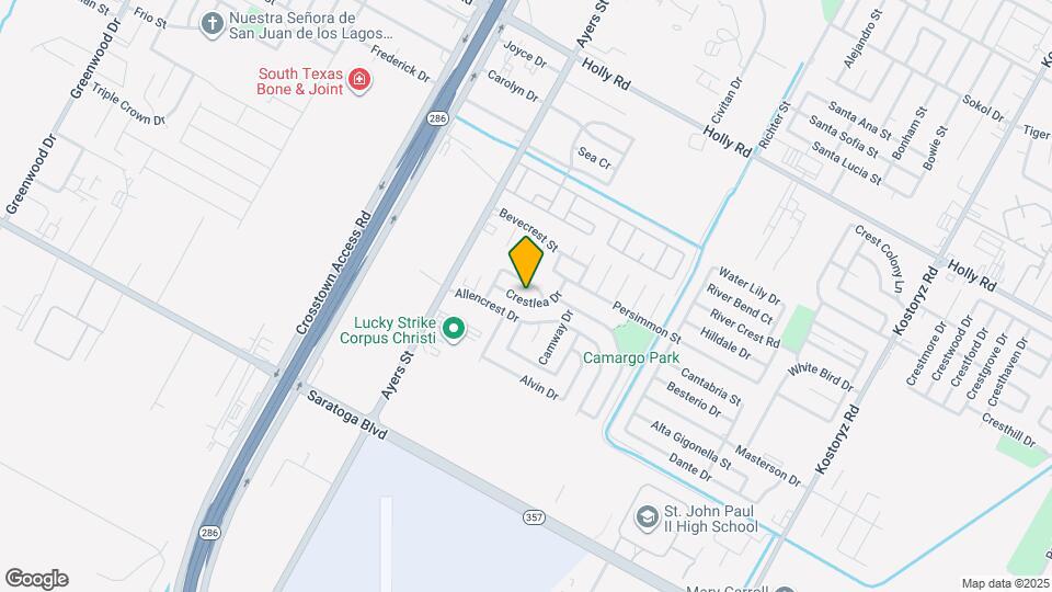 2534 Crest Terrace Dr Map and Location Details