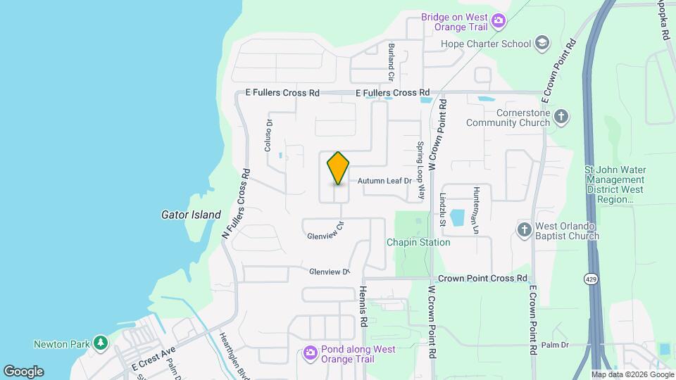 1419 Spring Ridge Dr Map and Location Details