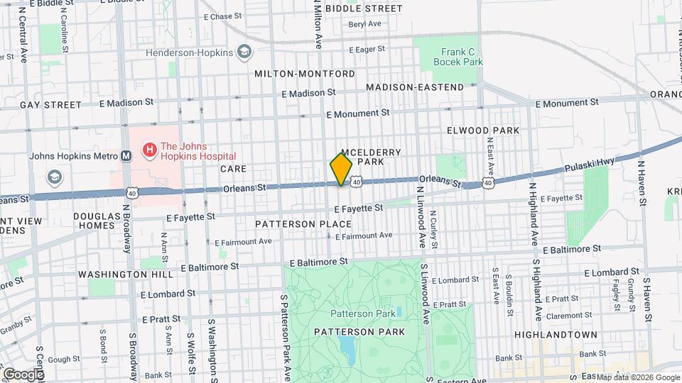 233 N Rose St Map and Location Details