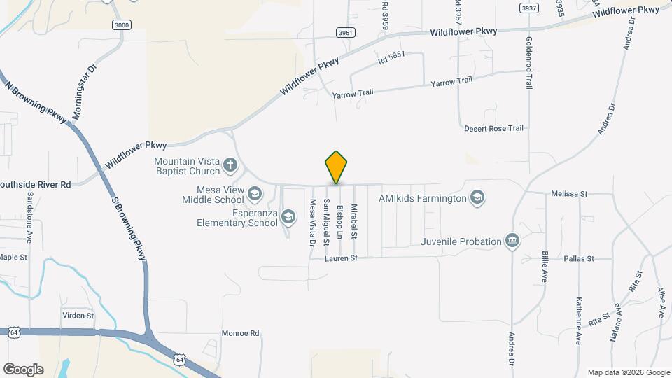 601 Bishop Ln Map and Location Details