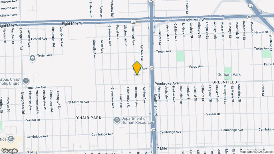 19934 Rosemont Ave Map and Location Details