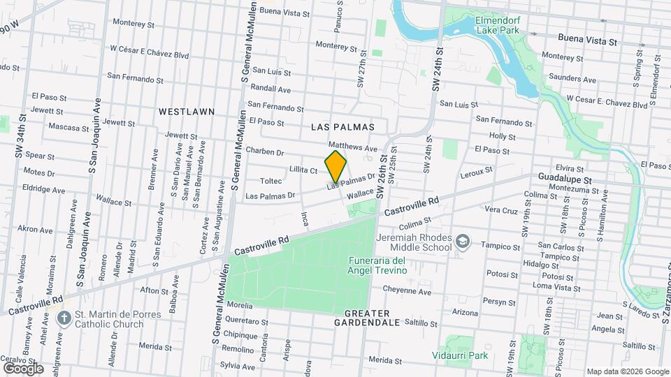 202 Las Palmas Dr Mapa y Detalles de la Ubicación