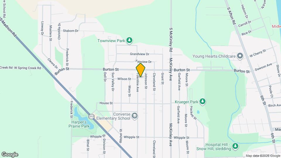 1829 Townline Ave Map and Location Details