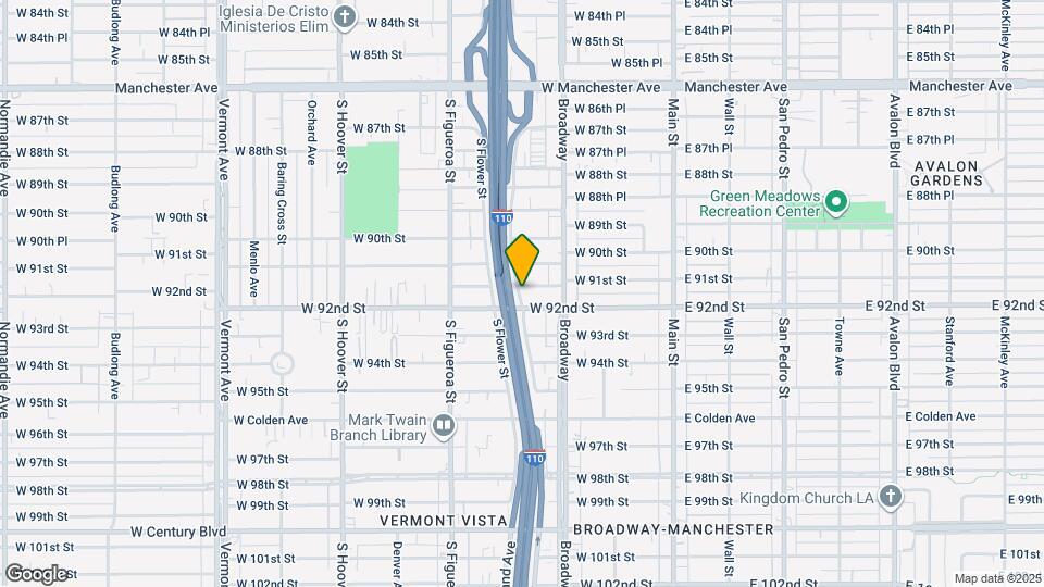 342 W 91st Pl Map and Location Details