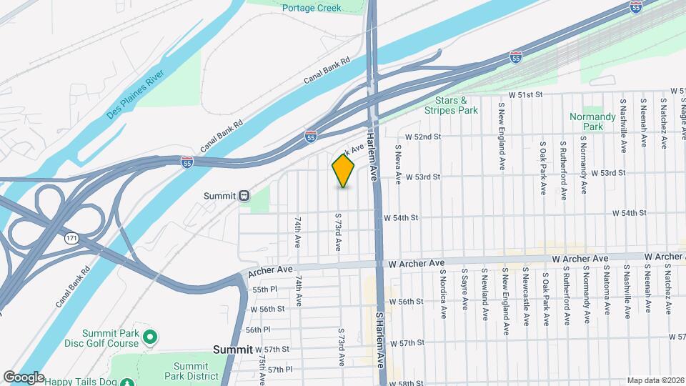 5327 S 73rd Ave, Unit 4 Map and Location Details