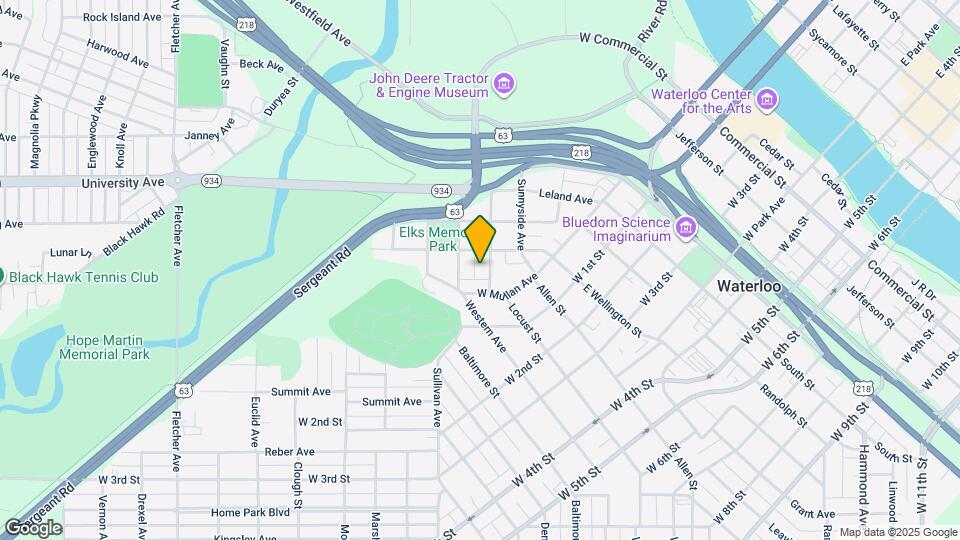 424 Oaklawn Ave Map and Location Details