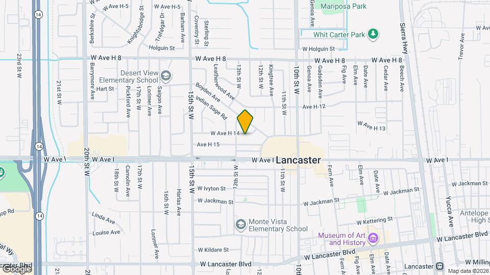 1232 W Ave H 14 Map and Location Details