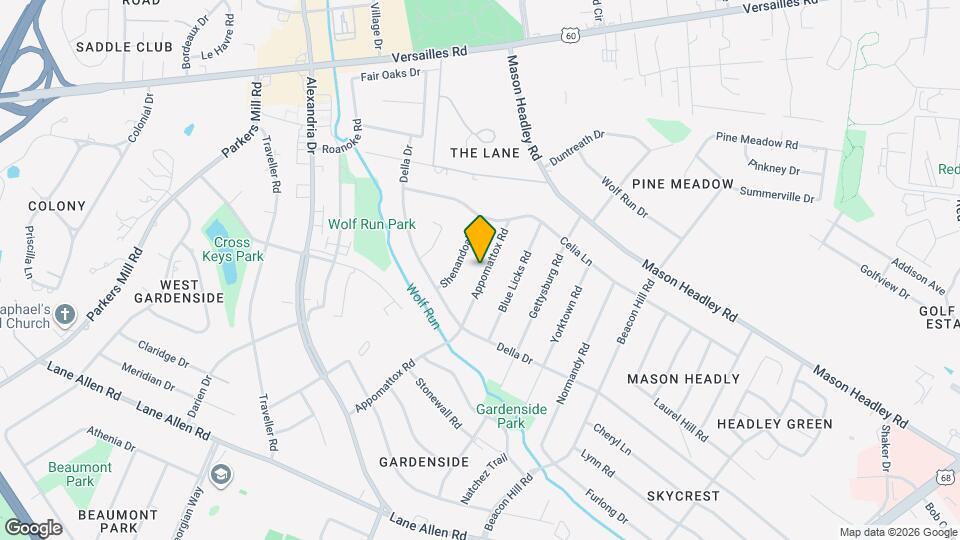 1729 Appomattox Rd Map and Location Details