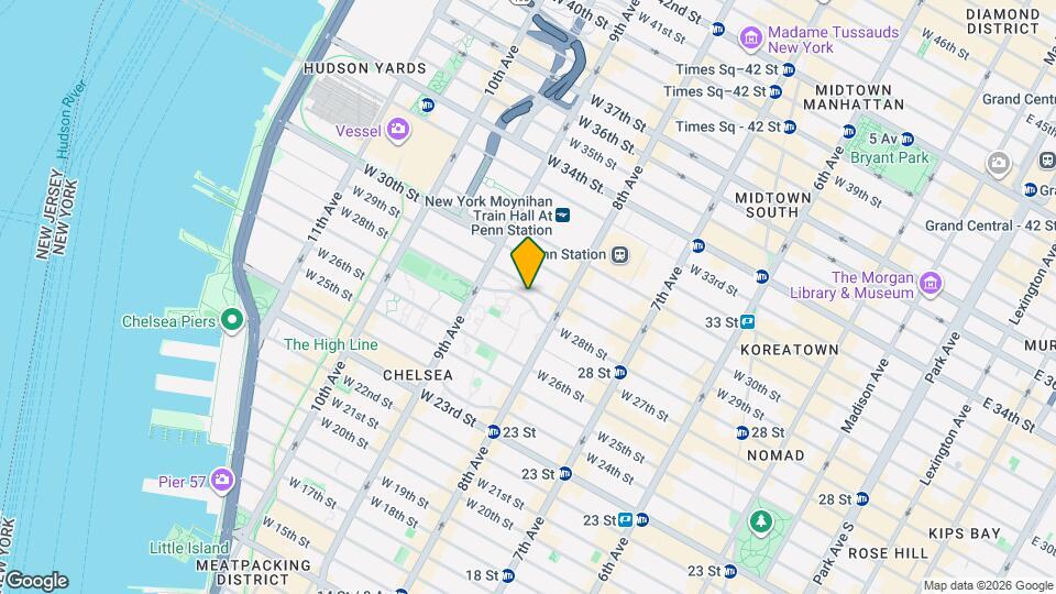 309 W 28th St Map and Location Details