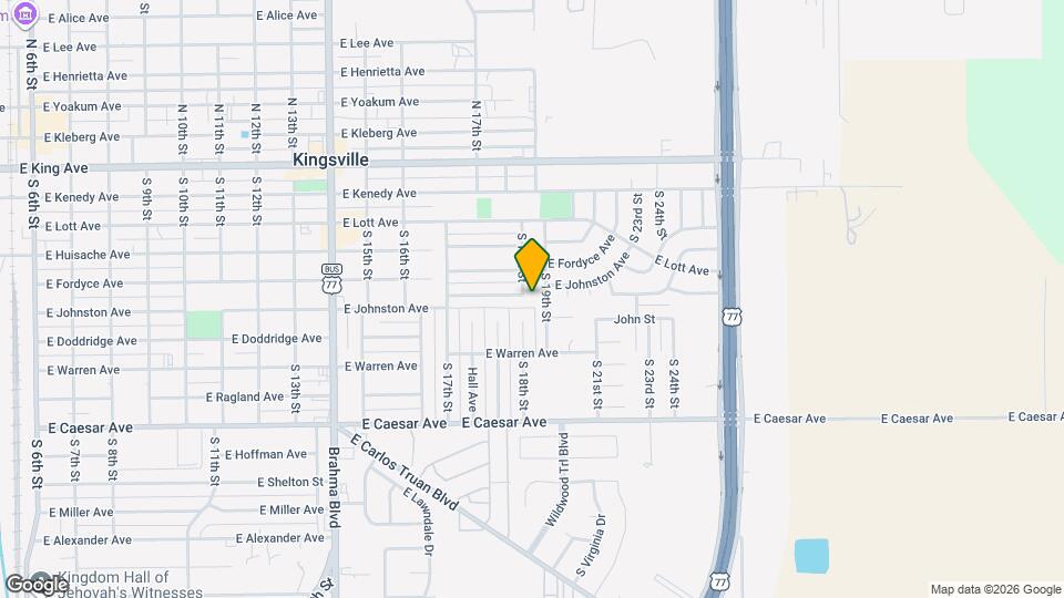 626 S 18th St Map and Location Details
