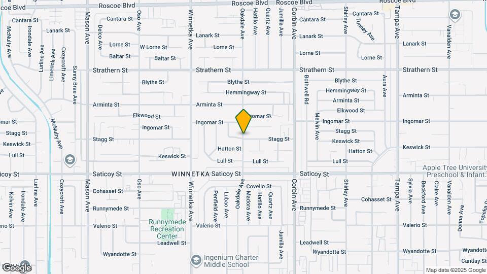 7700 Oakdale Ave Map and Location Details