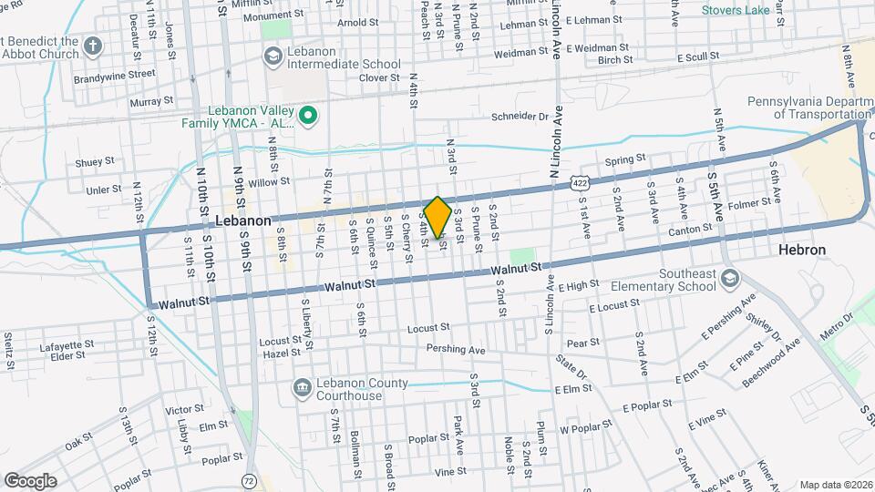 330 Chestnut St Map and Location Details