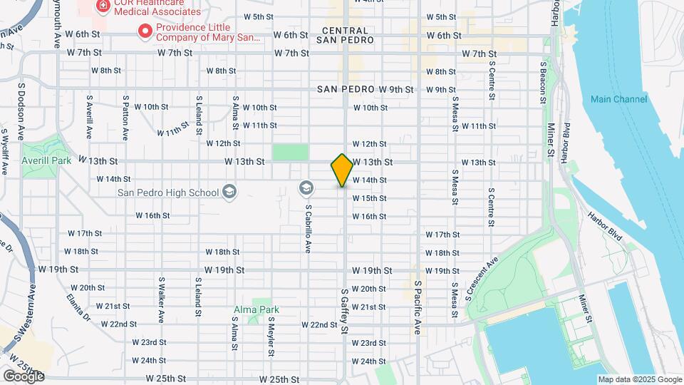 1431 S Gaffey St Map and Location Details
