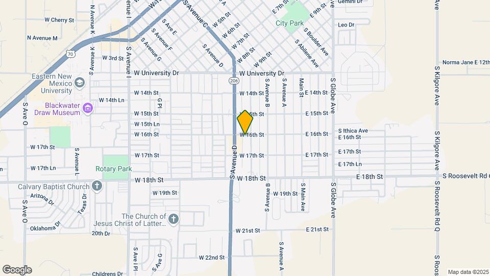 409 W 16th St Map and Location Details