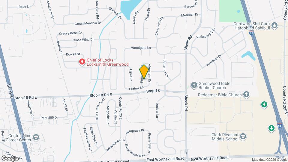 1503 Pencross Ln Mapa y Detalles de la Ubicación