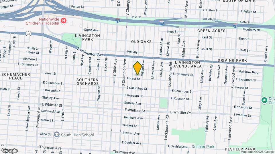 1072 Forest St Map and Location Details