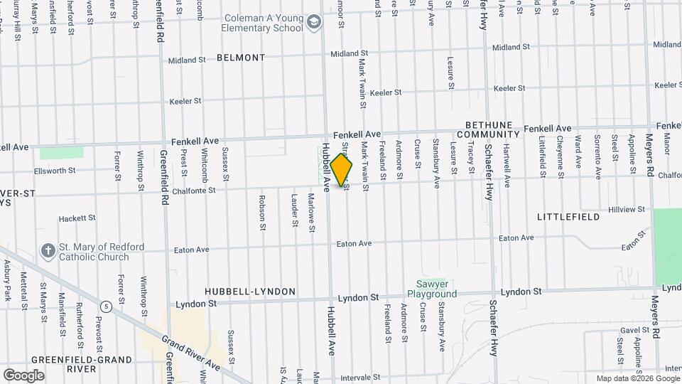 14961 Strathmoor St Map and Location Details