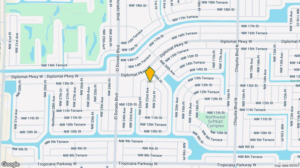 1243 NW 22nd Ave Map and Location Details