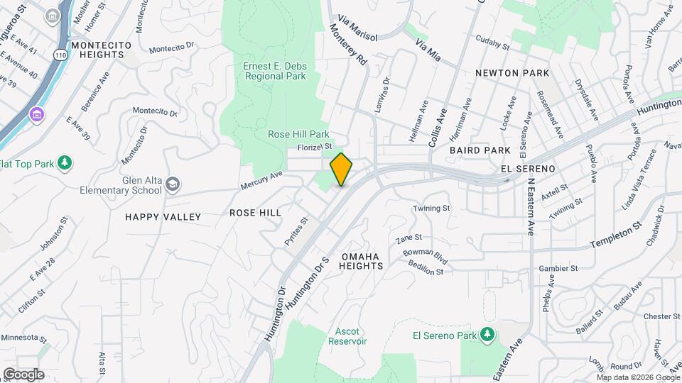 4540 Huntington Dr N Mapa y Detalles de la Ubicación